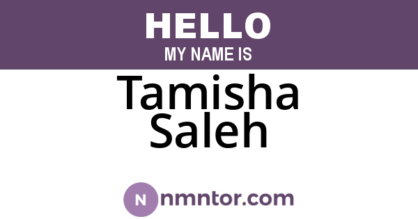 Tamisha Saleh