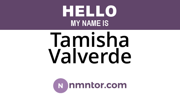 Tamisha Valverde