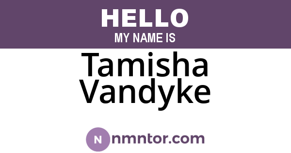 Tamisha Vandyke