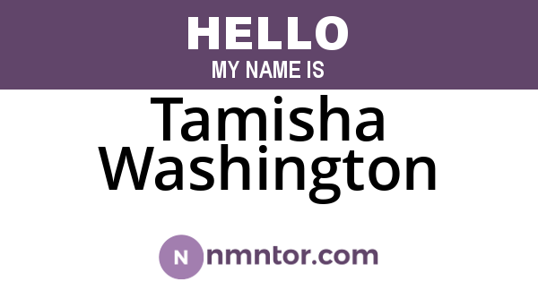 Tamisha Washington