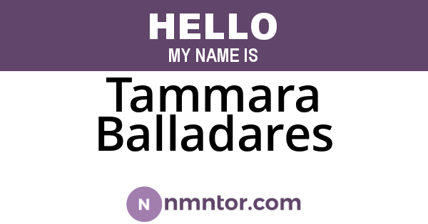 Tammara Balladares