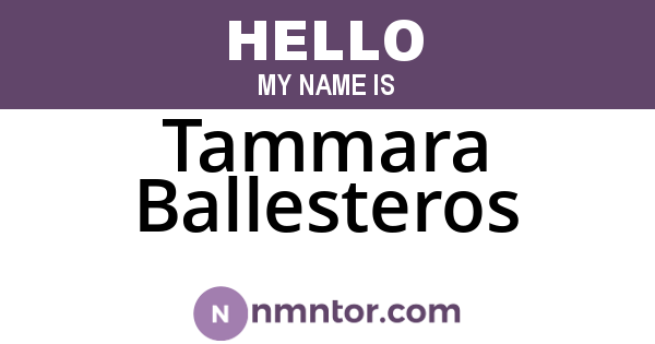 Tammara Ballesteros