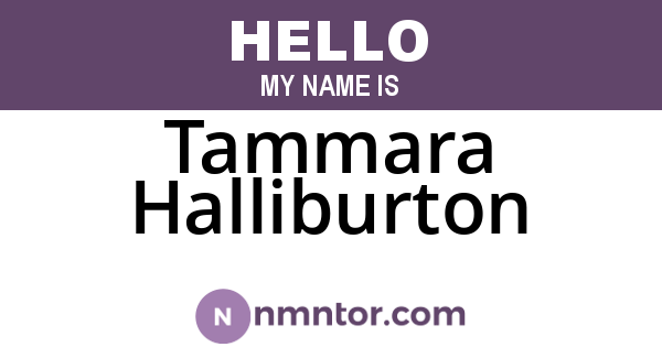Tammara Halliburton
