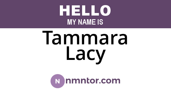 Tammara Lacy