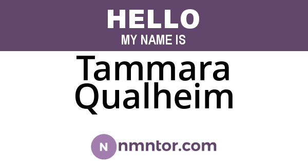Tammara Qualheim