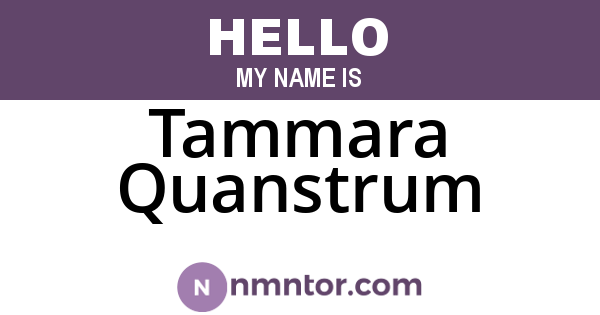 Tammara Quanstrum
