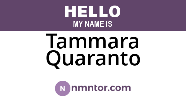 Tammara Quaranto