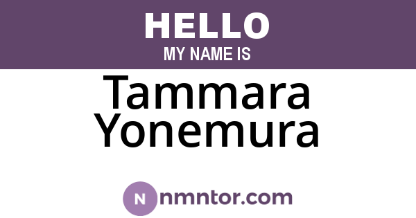Tammara Yonemura
