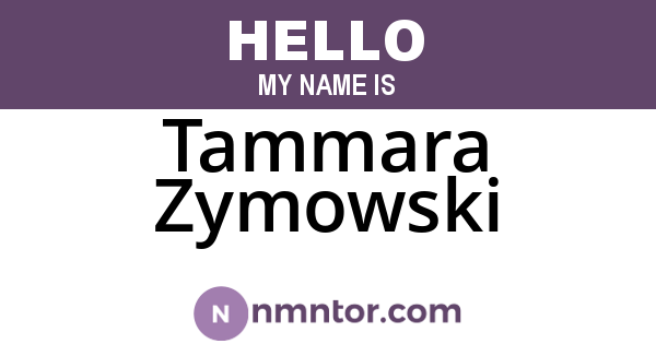 Tammara Zymowski