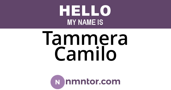 Tammera Camilo