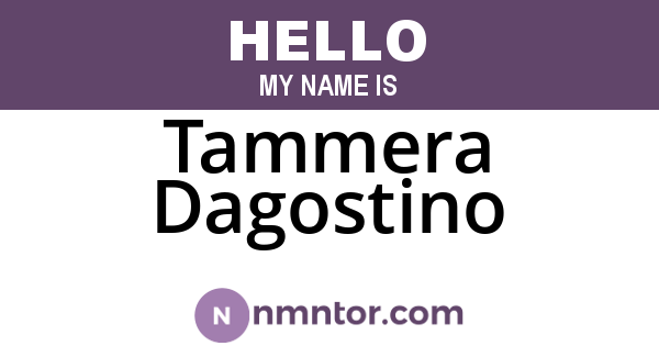 Tammera Dagostino