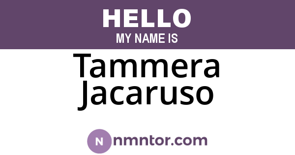 Tammera Jacaruso