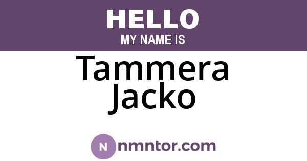 Tammera Jacko