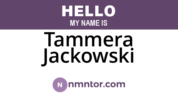 Tammera Jackowski