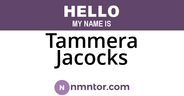 Tammera Jacocks