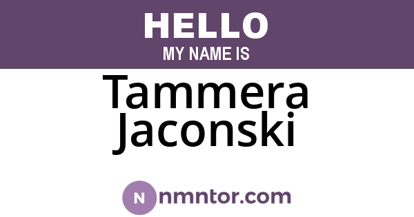 Tammera Jaconski