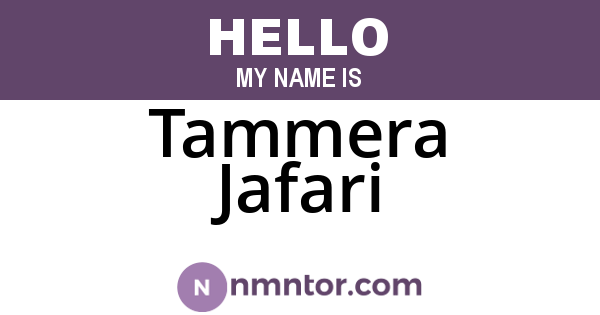 Tammera Jafari
