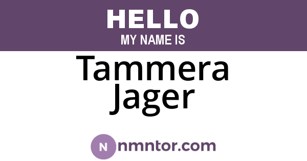 Tammera Jager