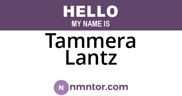 Tammera Lantz