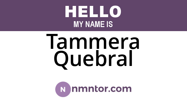 Tammera Quebral