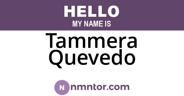 Tammera Quevedo
