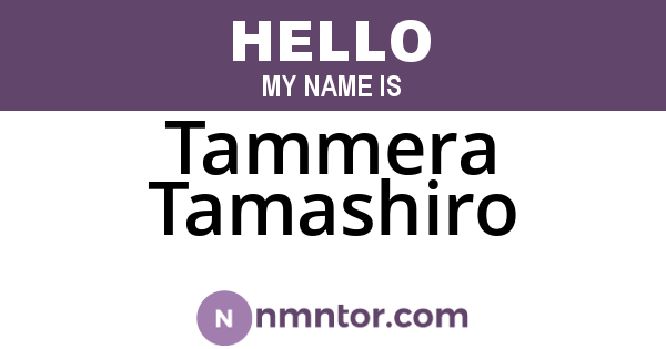 Tammera Tamashiro