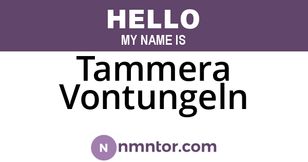 Tammera Vontungeln
