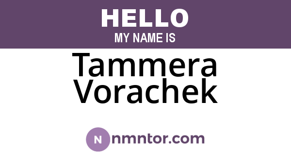 Tammera Vorachek