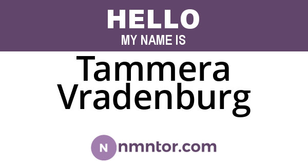 Tammera Vradenburg