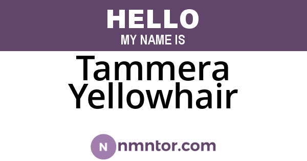 Tammera Yellowhair