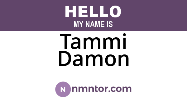 Tammi Damon
