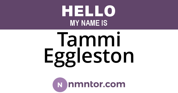 Tammi Eggleston