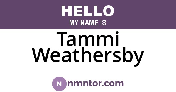 Tammi Weathersby