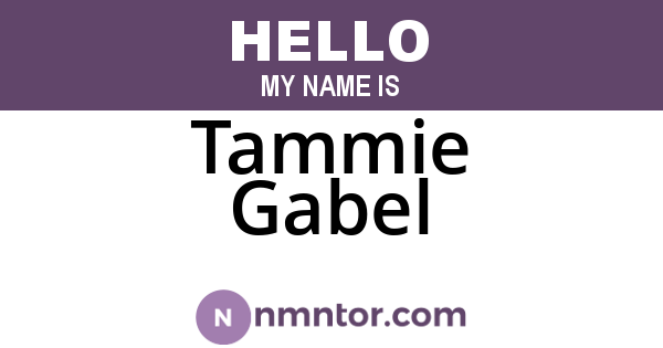 Tammie Gabel