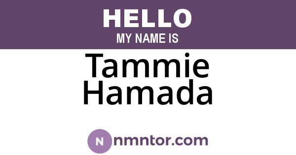 Tammie Hamada