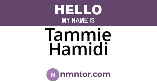 Tammie Hamidi