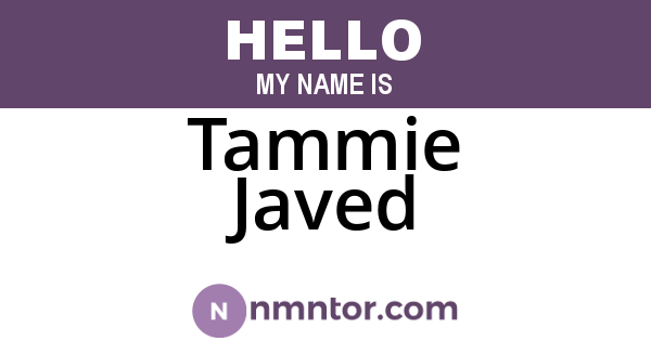 Tammie Javed