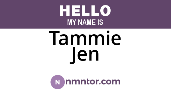 Tammie Jen