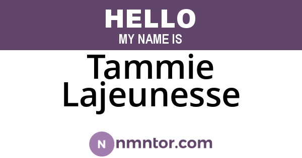 Tammie Lajeunesse