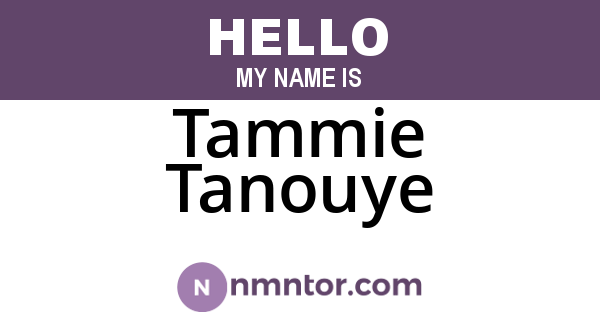 Tammie Tanouye