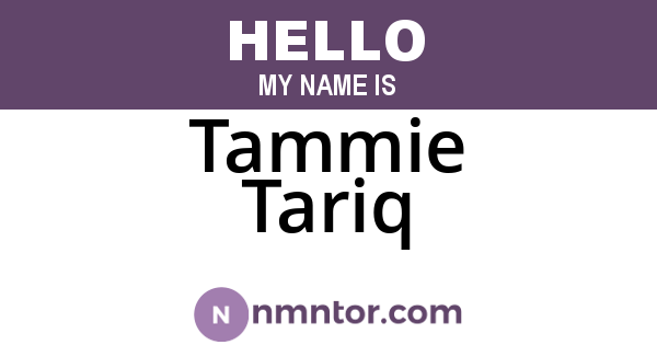 Tammie Tariq