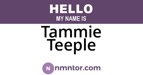 Tammie Teeple