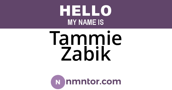 Tammie Zabik