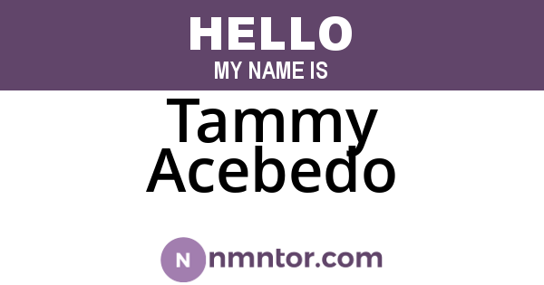 Tammy Acebedo