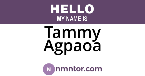 Tammy Agpaoa