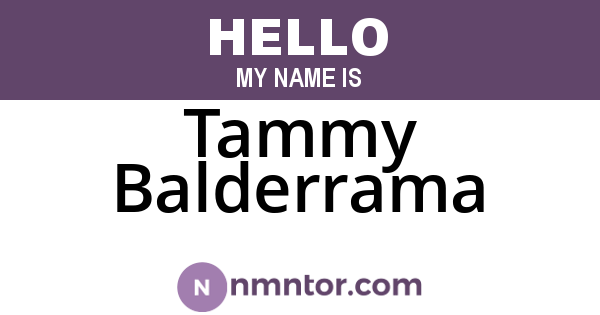 Tammy Balderrama