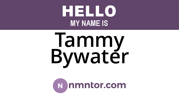 Tammy Bywater