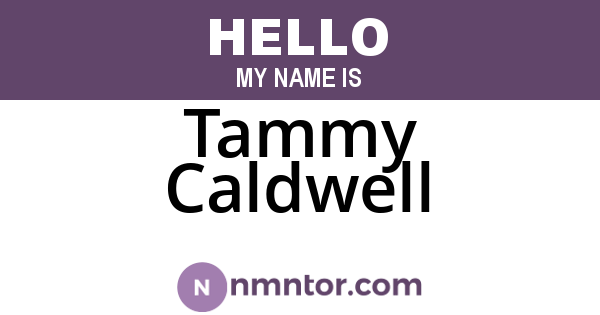 Tammy Caldwell