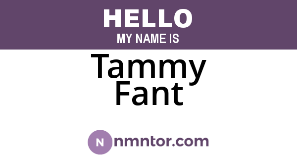 Tammy Fant