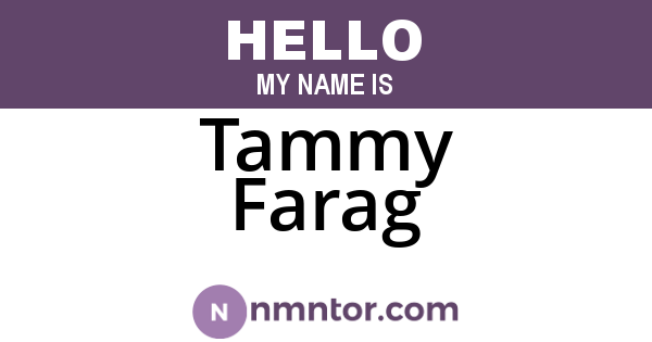 Tammy Farag
